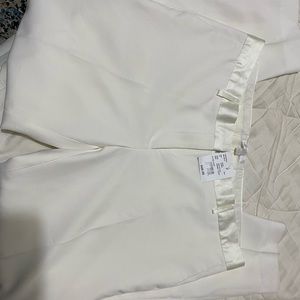 NEW Satin Waistband Fitted Suit Pants.